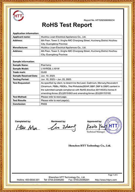 Certificate Of Honor